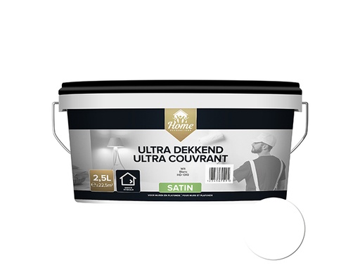 [77303] Home decoration ultra dekkend satin wit 2.5l