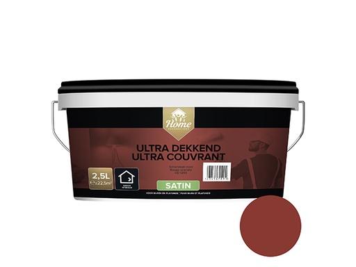 [77305] Home Decoration ultra dekkend satin Rood 2.5l