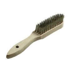 [77946] HANDBORSTEL HOUTEN GREEP 5RIJEN MESSING 0.3MM