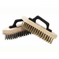 [77947] HANDBORSTEL MET HANDVAT 5RIJEN MESSING 0.30MM