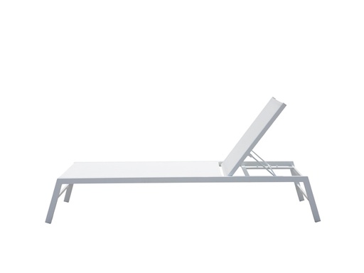 [78365] LIGBED ALU/TEXTILENE SORRENTO WIT