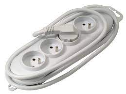 [78562] Profile 4V stopcontact + 3m snoer wit