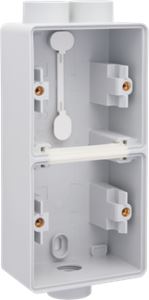 [78721] Niko hydro dubbele opbouwdoos 1 + 2 ingangen grijs