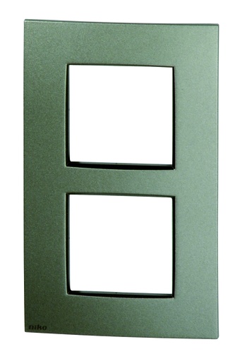 [78730] Niko 2V afdekplaat verticaal intense bronze