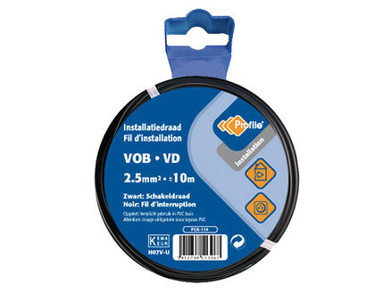 [78933] VOB 2.5 ZWART 10M BLISTER