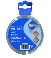 [78953] VTLB 3G0.75 GRIJS 5M BLISTER