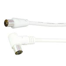 [79129] SNOER COAX RECHT M-HAAKS V 5M WIT