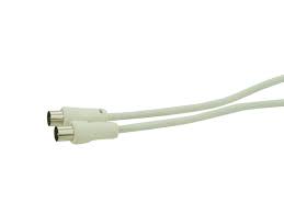 [79130] SNOER COAX RECHT M-HAAKS V 10M WIT