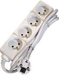 [80867] MEERVOUDIG STOPCONTACT 4X +1.5M WIT