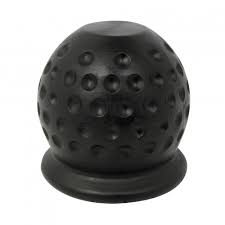 [81306] Trekhaakdop model golfbal zwart