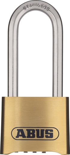 [81873] Abus 180IB/50 weersbestendig cijferhangslot hoge beugel messing