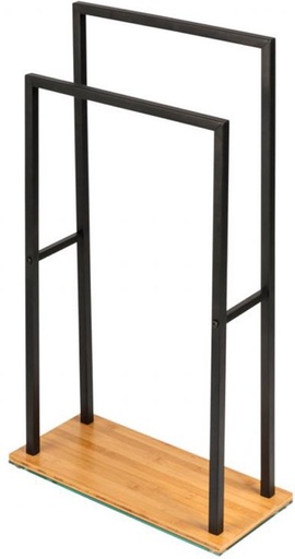 [82165] HANDDOEKDROGER ZWART BAMBUSA