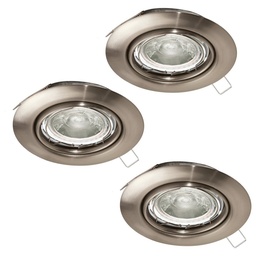 [82358] INBOUWSPOT GU10 NICKEL (3ST)
