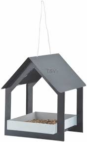 [82401] VOEDERTAFEL HANGEND ANTRACIET/WIT