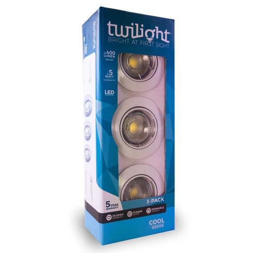 [82523] SPOTS TWILIGHT NEO DIMBAAR 3PACK 6500K WHITE