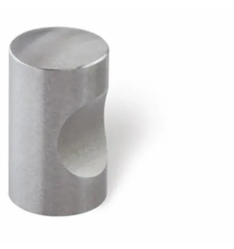 [541263] Meubelknop cil. inkep. RVS 15mm