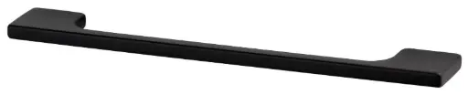 [541358] Meubelgreep vierkant zamak zwart 128mm