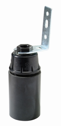 [09648] FITTING E14 MET HAAK ZWART