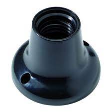 [09650] ARMATUUR RECHT 75W E27 ZWART