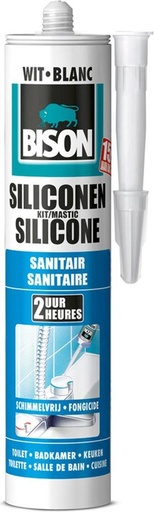[10909] BISON SILICONENKIT KOKER 300ML SAN.WIT