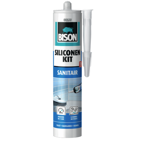 [10911] Siliconekit sanitair 300ml grijs