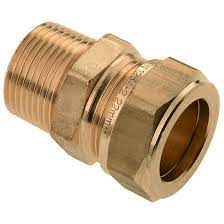 [13734] KLEMKOPPELING RECHT MESSING 1/2MX12